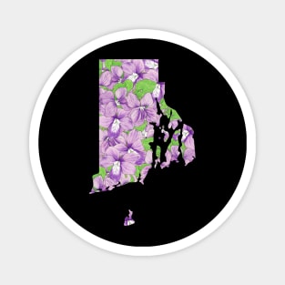 Rhode island in flowers Magnet